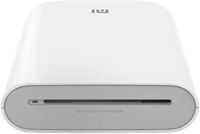 Sleek little photo printer—looks good, right? It's got this standing screen display that's just begging for your attention. Check out those vibrant prints, bursting with life. And yeah, augmented reality features—super cool twist.