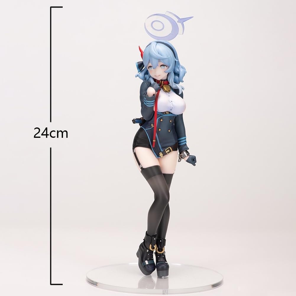 Up close and personal with the Blue Archive Anime Figure—check out those vibrant colours! It’s all about the details, right? Standing tall at 17CM, this beauty almost leaps off the neutral backdrop, pulling you into its intricate design… and wow, just wow.