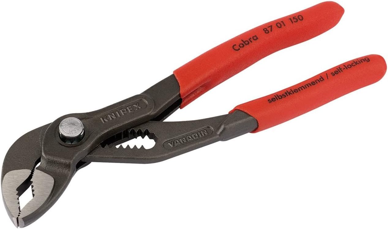 KNIPEX 87 01 250 Cobra, high performance water pump pliers with fast adjustment, 250mm Red - Image 5