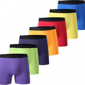 Loud, funky boxers splashed with a riot of colours—perfect for when you wanna make a statement down there. Comfy waistband snug but not too tight. Who doesn’t love a bit of flair?