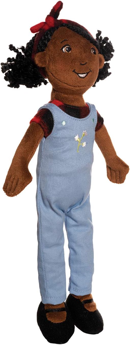 Groovy Chick Doll—rocking a wild outfit, bright colours, and a grin that just makes you smile. The soft fabric? So huggable. Set against a simple backdrop, it's all about that playful vibe.