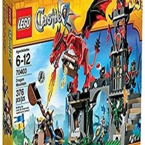 LEGO Castle Dragon set — a fierce red dragon, majestic turrets reaching for the sky, knights ready for battle, a princess caught in the mix, and a hefty catapult. Plus, a play mat that just begs for adventure.