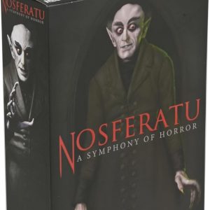 Count Orlok action figure—Nosferatu’s infamous vampire! Comes with three creepy interchangeable heads, a bunch of different hands, and accessories galore. Perfect for showcasing or just posing him in a terrifying way. Great detail—seriously, it’s a must-have for horror fans.