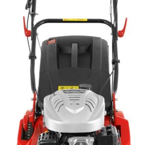 Cobra RM46SPC petrol lawn mower—looks sleek in green and black. It’s got a tough steel deck, which means durability. Those high rear wheels? They make mowing feel less like a chore and more like a breeze, even on uneven patches. Perfect for getting that garden looking sharp!