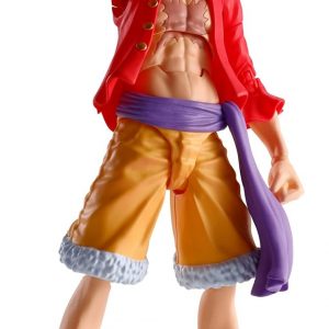 SH Figuarts Luffy action figure—like, wow! The colours pop, and the details? Seriously impressive. It’s posed in this dynamic way that just screams adventure. Really sets the whole scene, against a simple background, but still manages to steal the show.