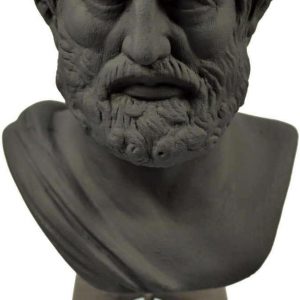 A striking 27 cm tall statue of Aristotle – the details are just wow! Polished to perfection, every feature catches the eye, really brings him to life. Perfect for a home library or that vibe-y corner in your room.