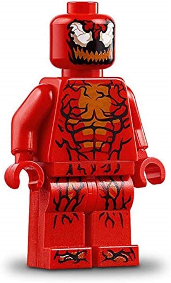 LEGO Superheroes: Carnage Minifigure with Appendages and Red Cape - Image 2