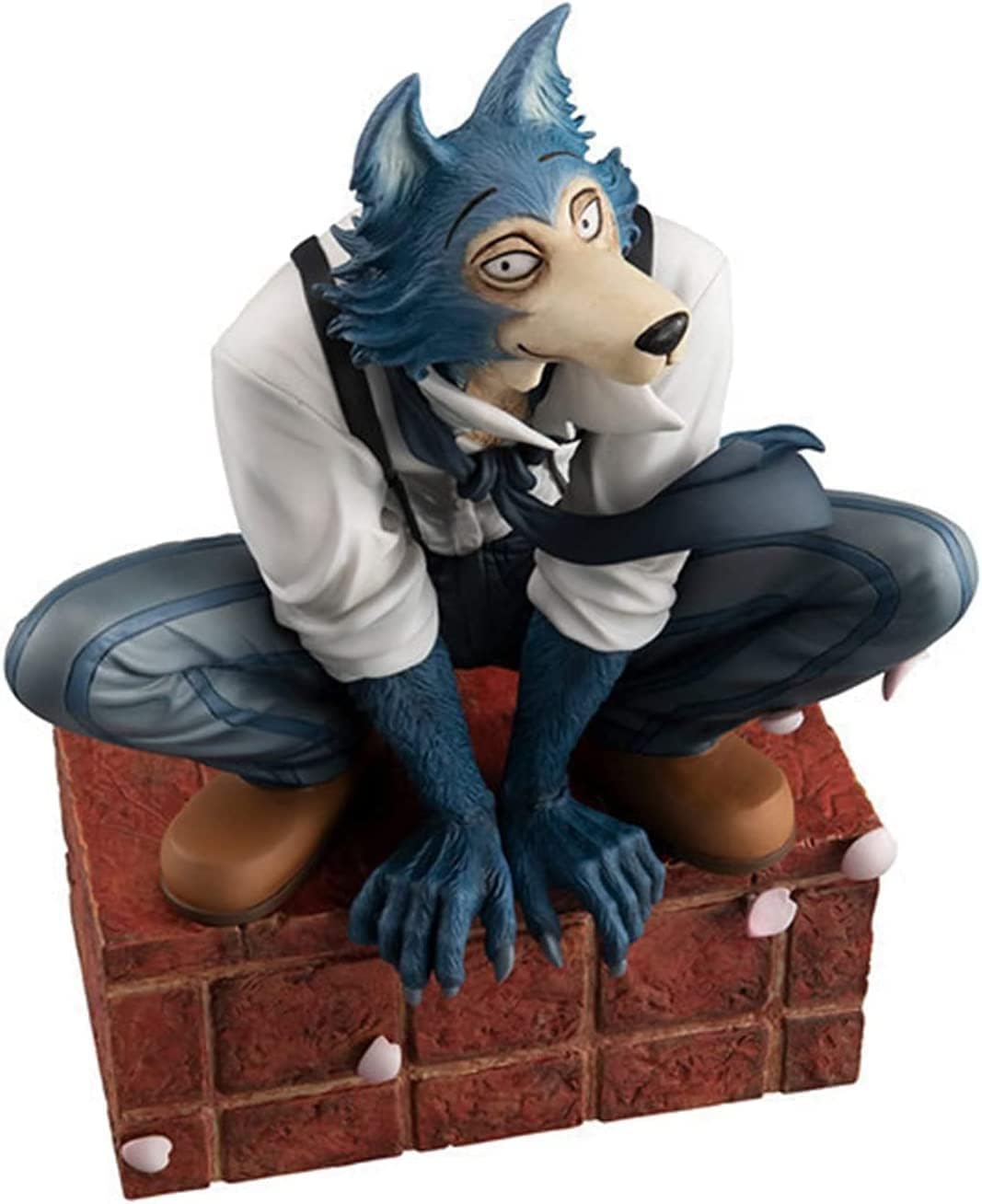 Beastars figure—about 7 inches, in PVC white. Just look at those intricate details! It really captures the character’s vibe. This one's for fans, no doubt—set against a simple background to let it shine.