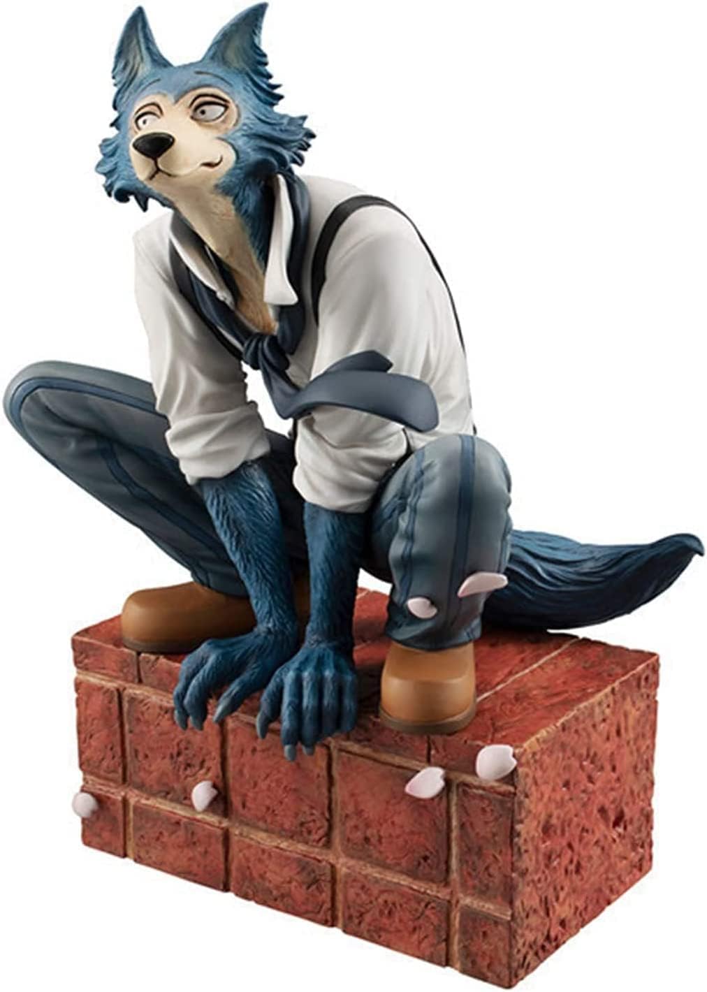 A 7-inch Beastars figure, detailed and striking in white—just perfect for collectors. Look at those fine details! Against a simple backdrop, its shape really pops. A must-have for fans!