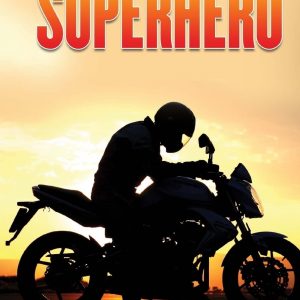 A lively artwork showcasing a bunch of small-town superheroes, decked out in bright, eye-catching costumes. Each one's got their own pose—some heroic, others just plain quirky—set against a playful, almost dreamlike background.