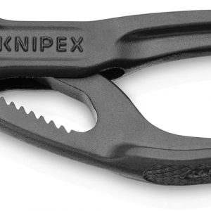 Knipex Cobra XS — a tiny grip powerhouse, black box design. Just sitting there, on a crisp white background. Looks like it means business, doesn’t it?