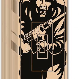 A striking illustration of figure 11, captured mid-action as if it’s leaping off the page, against a simple, unobtrusive backdrop. The energy—can you feel it?