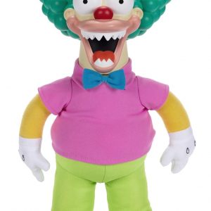 Krusty Doll from The Simpsons—so bright and full of character! Check out that pull-string action; it’s like bringing a bit of Springfield home. The neutral backdrop really makes those vibrant colours pop! I mean, who wouldn’t want a slice of nostalgia like this?