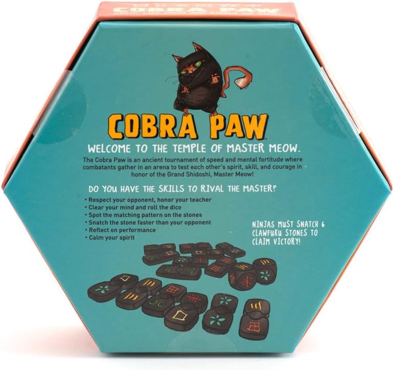 Cobra Paw game box, bursting with a rainbow of colours—eye-catching design, you can’t miss the bold title right there on the front. It's got personality, for sure!