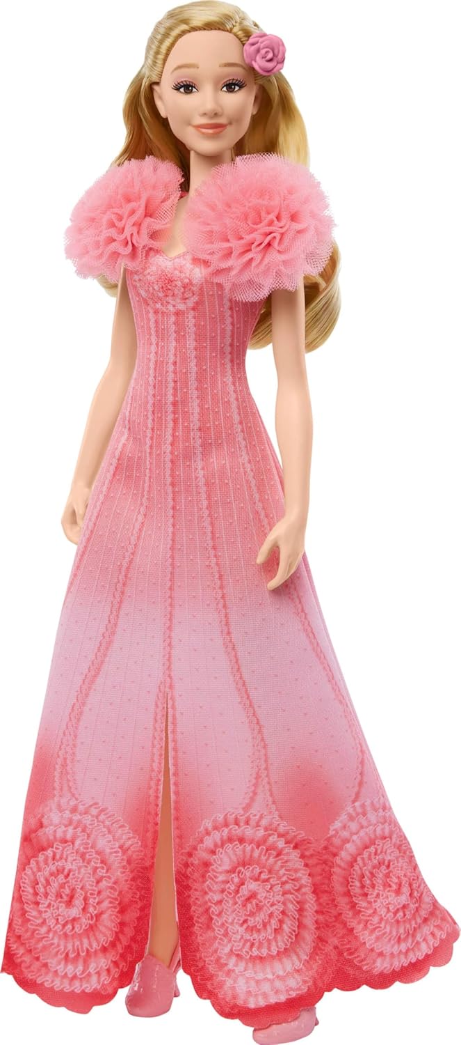 Mattel Wicked Singing Glinda Fashion Doll & Accessories, Posable with Movie-Inspired Look & Removable Outfit, Sings “Popular”, JLG49 - Image 5