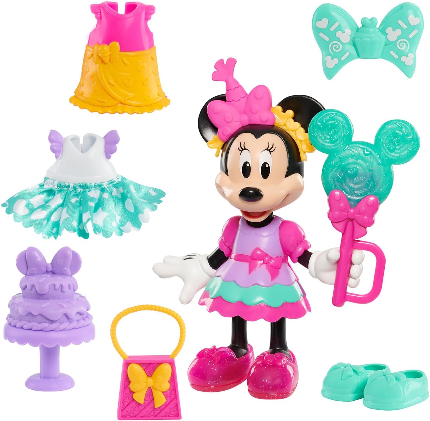 Minnie Mouse Fabulous Fashion Doll from Disney Junior—so many outfits! She’s got shoes, cute headbands, and a handy carrying case. Perfect for little ones who love to mix and match.