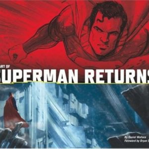 Superman soaring through the sky, arms outstretched—city skyline sprawled below, bright colours pop, an epic moment captured.