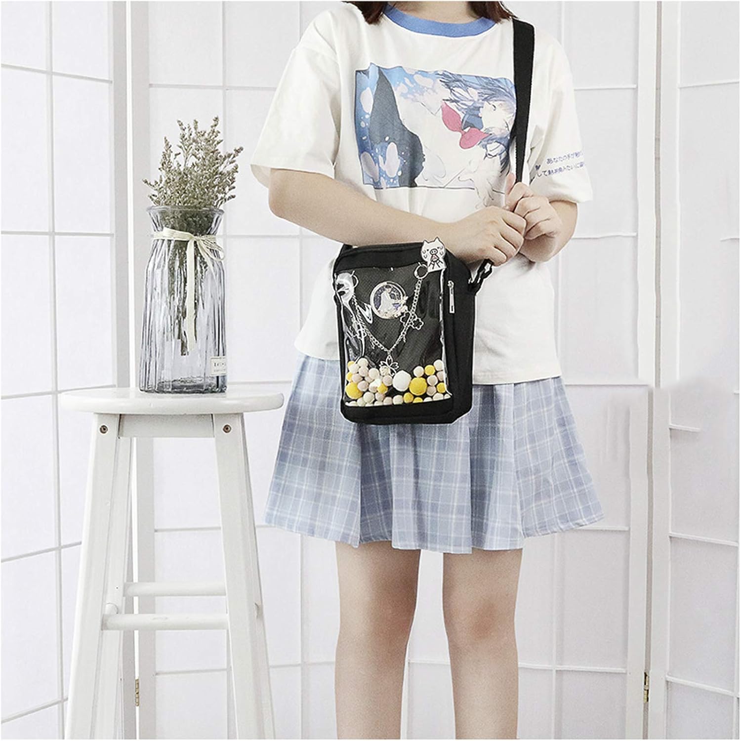 Ita Bag DIY Transparent Crossbody Anime Pins Bag Shoulder Messenger Itabag Comic Anime Satchels - Image 6