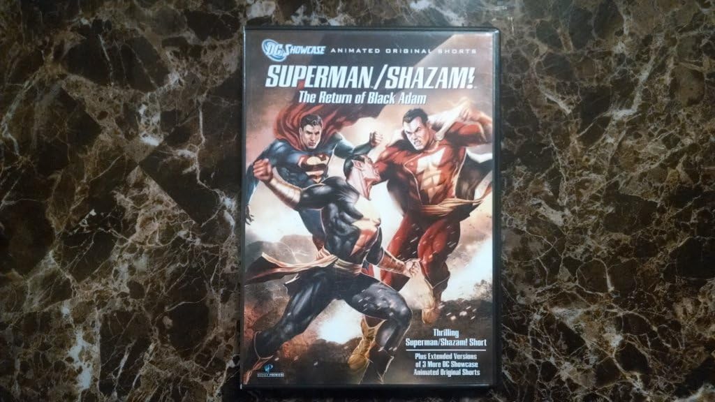 Cover art for the Superman vs. Shazam flick—just wow, right? Superman’s muscles rippling, Shazam throwing down some serious magic. It’s all about that energy, vibrant colours exploding, the kind of action that just pulls you in. Background’s a whirlwind, really captures the chaos of their epic showdown. You can almost feel the tension!