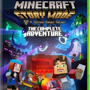 A Minecraft Story 360 game disc—check out that eye-popping artwork! Those characters leap right out, don’t they? All set against this moody backdrop, just pulls you in. Perfect for fans, right?