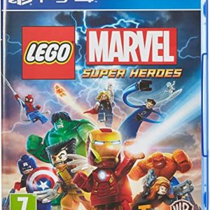 Lego Marvel Superheroes game cover—featuring Spider-Man swinging through the air, Iron Man blasting, and Captain America ready to throw his shield. It's a vibrant burst of action, iconic heroes frozen in motion. Can't help but feel the excitement!