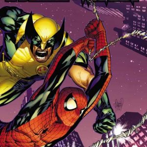 A fierce Wolverine figure—classic costume, those iconic claws ready to strike. The expression? Intense, like he’s about to leap out of the scene. Set against a backdrop that really pops, it just draws you in.