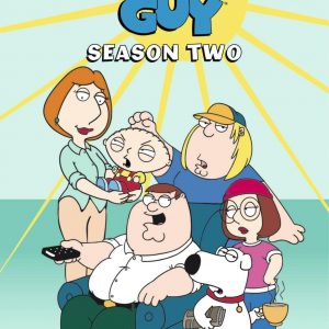 A wild Family Guy graphic pops with Peter, Lois, and Stewie—like a chaotic family reunion on steroids. The colours are so bright, they practically jump off the screen, making you wonder if you should wear sunglasses indoors. It's a cartoon mashup that screams fun and mischief.
