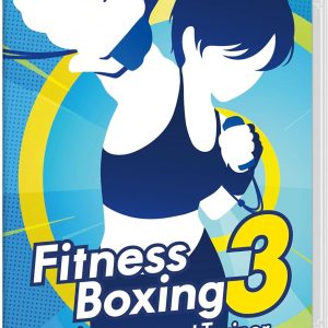 Game cover for "Boxing 3: Your Personal Trainer on Nintendo Switch"—it's eye-catching, like, super vibrant. You’ve got athletes, fists up, mid-action, gloves gleaming. The graphics? Totally dynamic, almost make you wanna jump in and start throwing punches yourself.