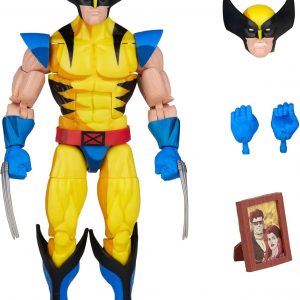Wolverine Marvel Legends action figure striking an intense pose—claws out, ready for battle. Costume details pop, capturing that rough-and-tumble essence perfectly. Just look at those claws!