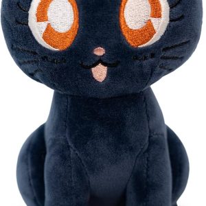 Sailor Moon plushie—adorably perched, that iconic hairstyle and vibrant blue and red outfit really pop. Just look at that joyful grin, perfect for any fan’s collection or a cozy cuddle buddy.