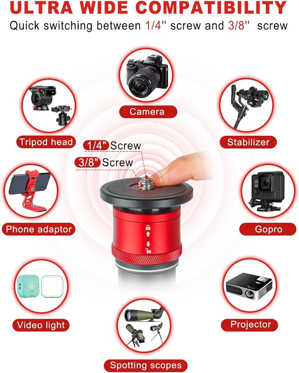 The IFOOTAGE Cobra 3 Monopod in eye-catching red—looks solid, right? With its tough build and fast-release feature, this gear is ready for action. Perfect for shooting on the go—no fuss, just grab and shoot!