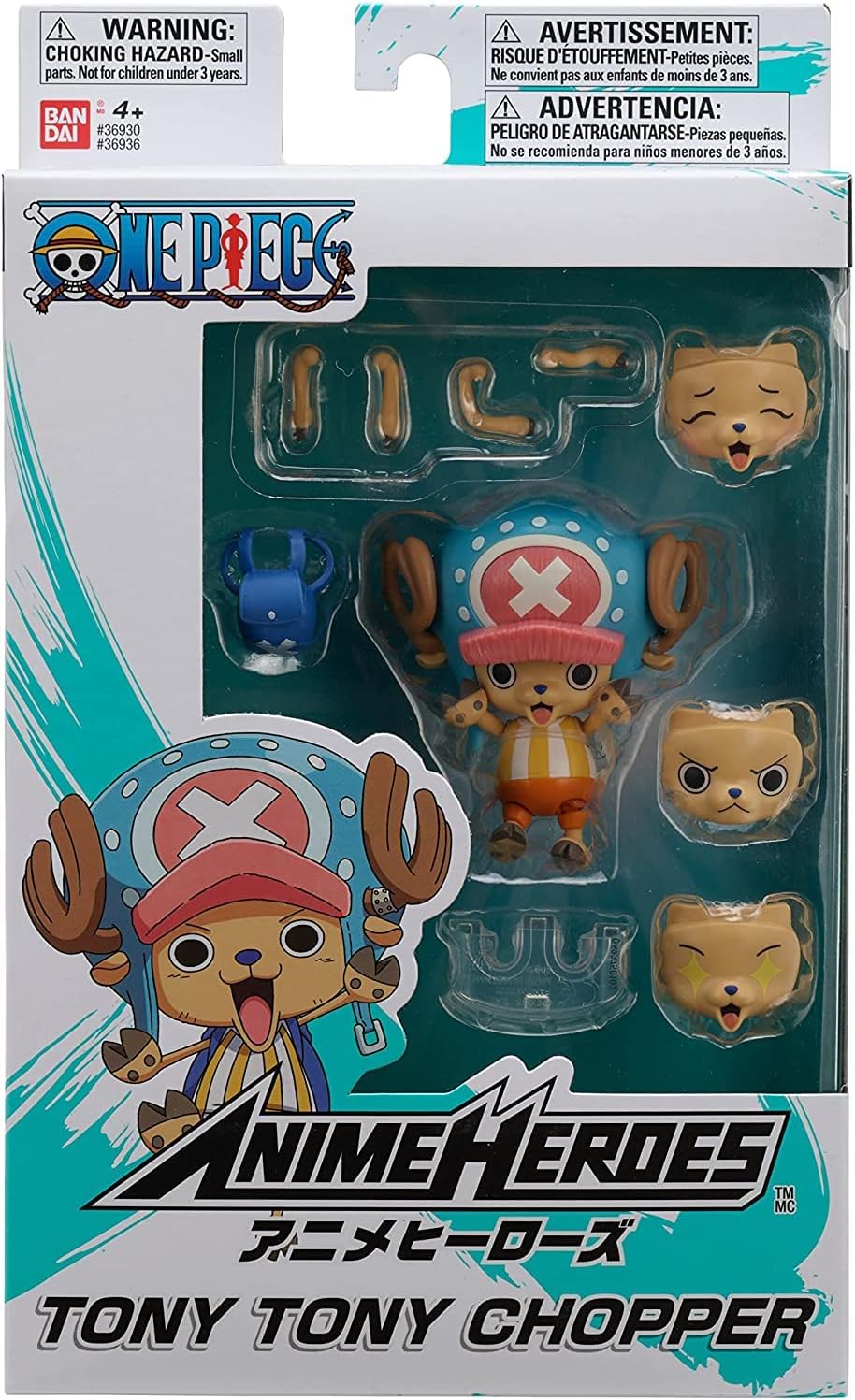 ANIME HEROES One Piece Figures Tony Tony Chopper Action Figure | 17cm Articulated Chopper Anime Figure With Swappable Arms Faces And Backpack | Bandai One Piece Action Figures Pirate Toys Range - Image 6