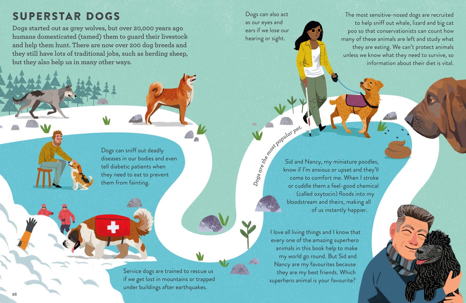 A bunch of cartoon animals—like this bear, rabbit, and fox—each rocking capes and masks, just standing there all hero-like against a bright, funky background. Such a fun vibe!