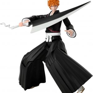 Ichigo Kurosaki action figure from Bleach—standing proud at 17.78 cm. Crazy detail on this one, right? It's got those fierce features—perfect for any fan. Set against a neutral backdrop, but it totally grabs your eye. An absolute must-have for collectors!