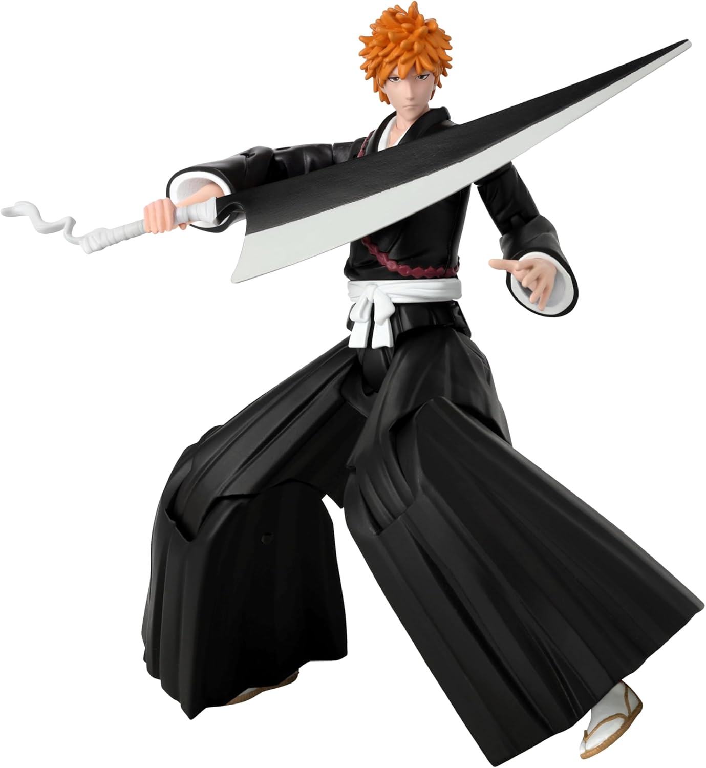 Ichigo Kurosaki action figure from Bleach—standing proud at 17.78 cm. Crazy detail on this one, right? It's got those fierce features—perfect for any fan. Set against a neutral backdrop, but it totally grabs your eye. An absolute must-have for collectors!