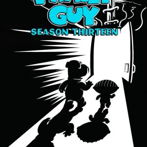 "Family Guy Volume 13" DVD cover—packed with your fave characters. It's all bright and in-your-face—definitely makes you wanna binge-watch. Quirky, chaotic fun, just like the show.