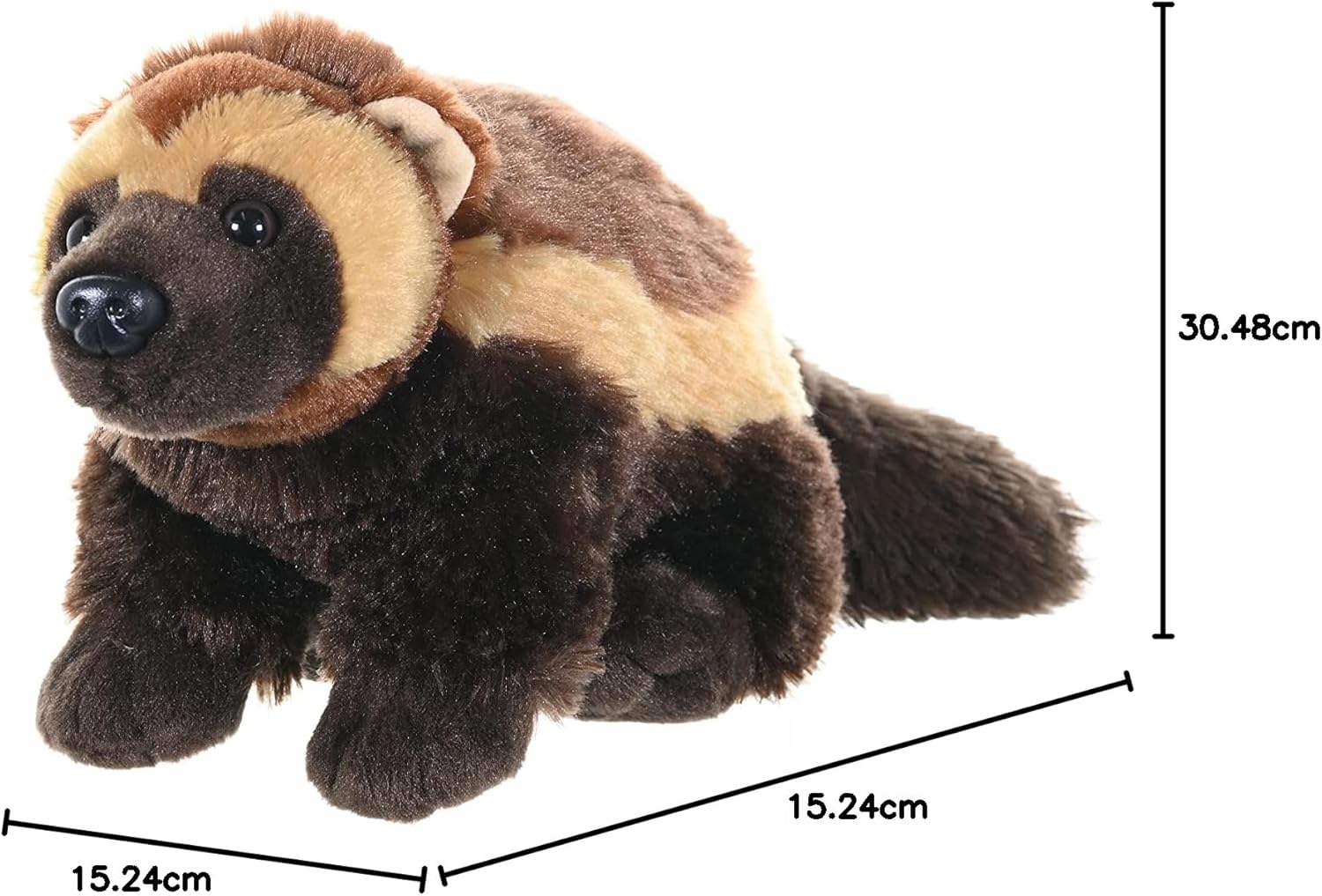 A super soft brown wolverine plush—just sitting there, ready to be hugged. Look at those details, the stitching, the cute little face. Perfect for cuddles or just chilling on your shelf.