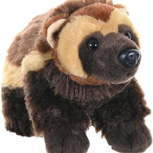 A super cuddly brown Wolverine plush—about the size of a small dog, really—30.48 cm tall, slumped cutely against a bright white backdrop. It’s got that soft, fuzzy vibe—perfect for snuggling or display, honestly.