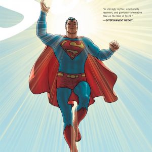 The cover of All Star Superman leaps out at you—Superman, mid-action, muscles rippling. Bright colours splash all over, almost too vibrant to handle. It’s like he’s defying gravity, ready to save the day or just show off. Perfect for fans who dig the classic hero vibe.