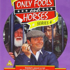 Only Fools and Horses Series 4 DVD cover, showcasing that unforgettable logo—artwork bursting with nostalgia and charm from the classic sitcom.