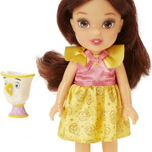 Meet Belle, this stunning doll – she’s rocking a bright yellow dress, floral vibes all over it. And that updo? Seriously, it's the cherry on top. Perfect for play, display, or just admiring.