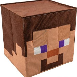 Minecraft Steve head—this foam costume piece is all about those pixel vibes. Square-shaped, of course, and it’s got the classic light brown skin with those simple black eyes, totally iconic for any gamer. Perfect for parties or just hanging out, if you wanna channel your inner blocky hero.