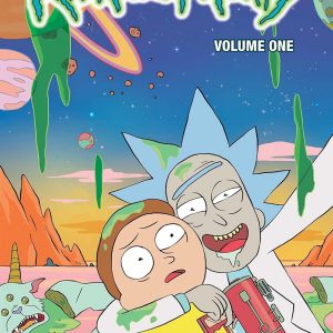 Cover of the "Morty and Rick" comic—check out those wild, vibrant colours, capturing Morty’s anxious expression as Rick zips through some otherworldly chaos. It’s all about the adventure, right? You can almost feel the energy leaping off the page.
