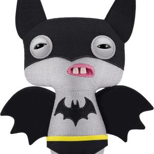 This Fugglers Superman plush is—wow—like a kaleidoscope exploded on it. The colours? Super bright, almost dizzying. Its quirky face? Totally one of a kind, just screams personality. Set against that crisp white background, it's hard not to look twice. Can't help but smile!