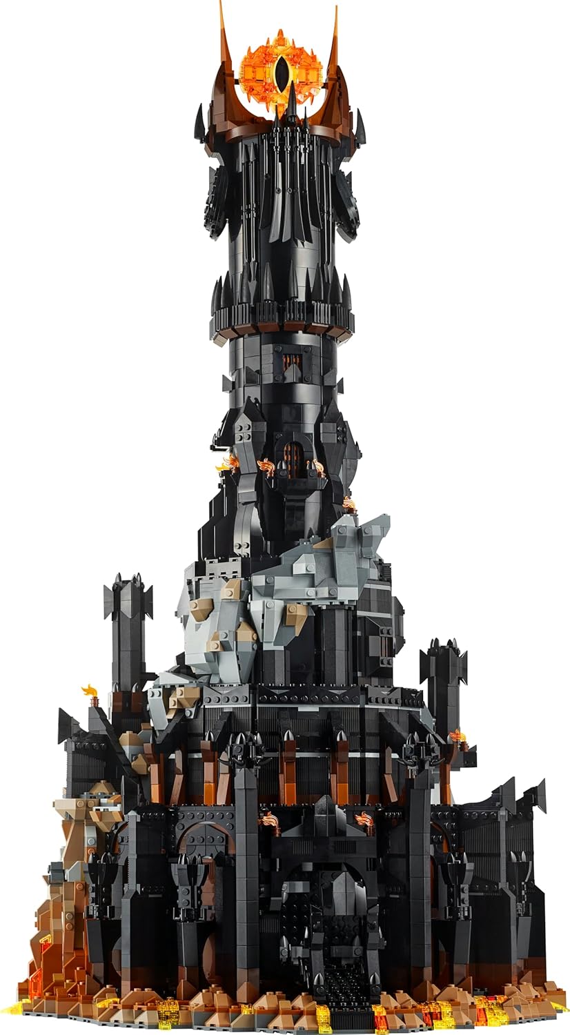 LEGO Icons The Lord of the Rings: Barad-dûr Model, Movie Memorabilia Building Set for Adults, Gift Idea for Men & Women, Includes Sauron, Gothmog, Orc, Frodo, Sam and Gollum Minifigures 10333 - Image 9