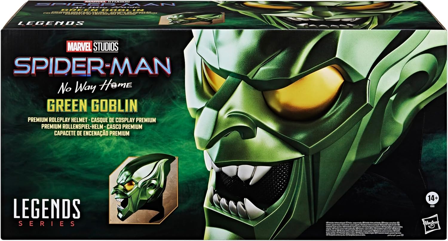 Marvel Legends Series Green Goblin Premium Roleplay Helmet, Spider-Man: No Way Home Adult Roleplay Gear - Image 8