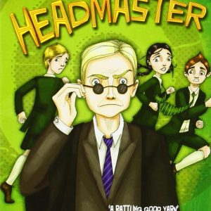 The eerie cover of "Demon Headmaster" - a shadowy figure, unmistakably sinister, stands there. Those glowing red eyes—they catch your gaze, right? The backdrop's dark, it pulls you in, hinting at something wicked lurking just below the surface. You can almost feel the tension—it’s unsettling, thrilling.