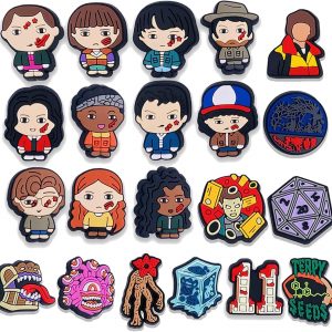 Stranger Things Crocs—light up your feet! Bold graphics of fan-fave characters pop against a moody background. Perfect for getting weird while staying comfy—seriously, who doesn’t want Eleven on their shoes?