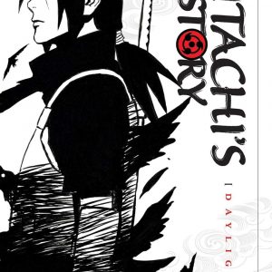 Close-up of Itachi Uchiha, his intense gaze piercing right through you—bold lines and striking shadows bring this character to life. The cover’s all about that moody vibe, fitting for a tale steeped in intrigue and conflict. It’s just... captivating, you know?