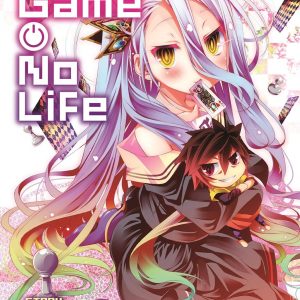 Eye-catching front cover of 'No Game No Life' manga, showcasing Shiro and Sora—bold colours pop, artwork practically leaps off the page. You can almost feel the energy.